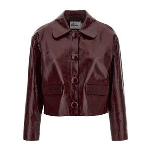 Self-Portrait Craqué Leather Jacket - NWT